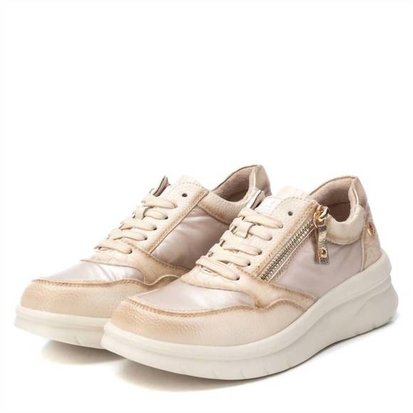 NEW XTI women's trainer sneakers in beige - Picture 4 of 5